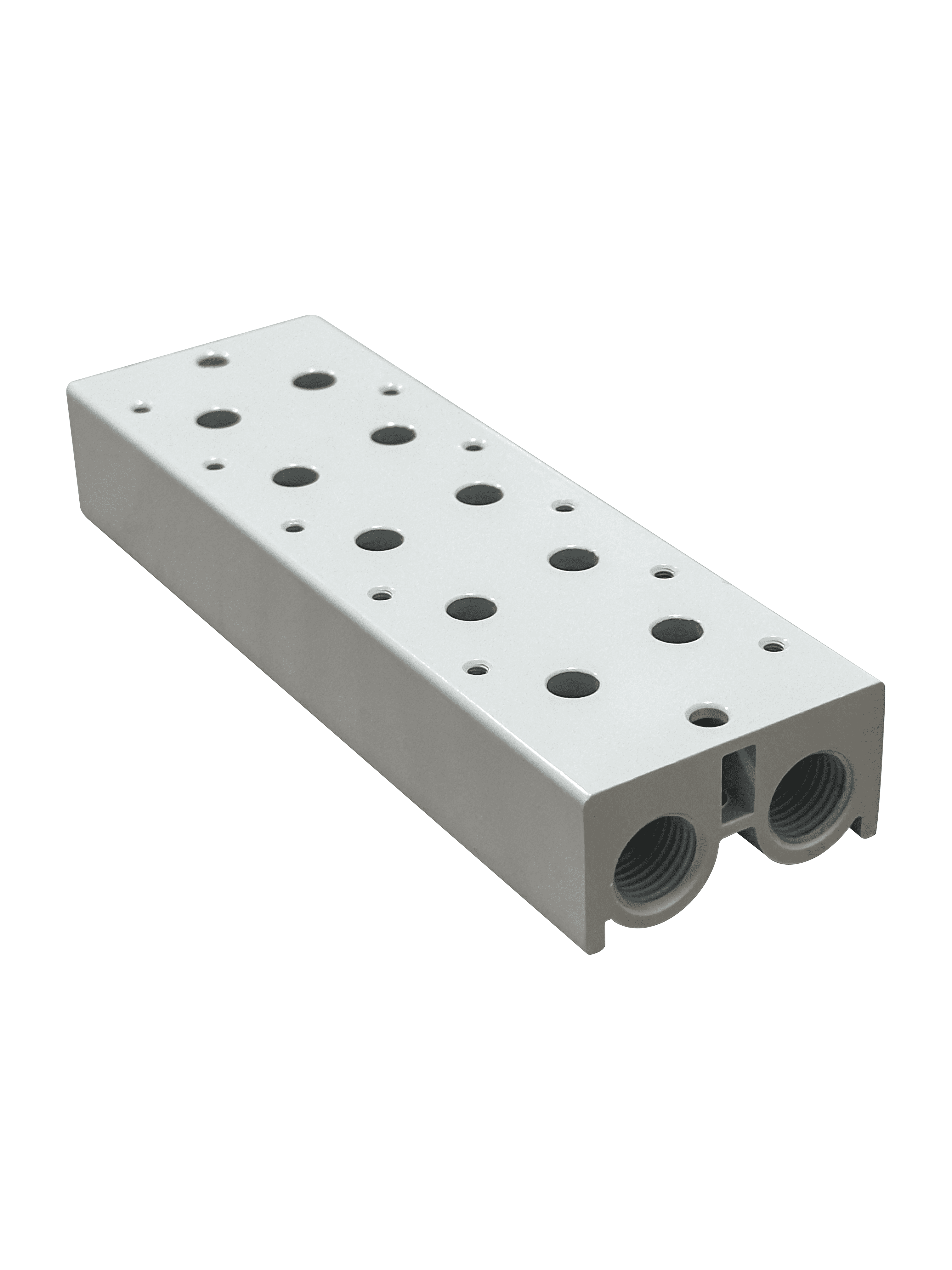 Ilustração Bloco Manifold para Válvula Direcional 3/2 Vias