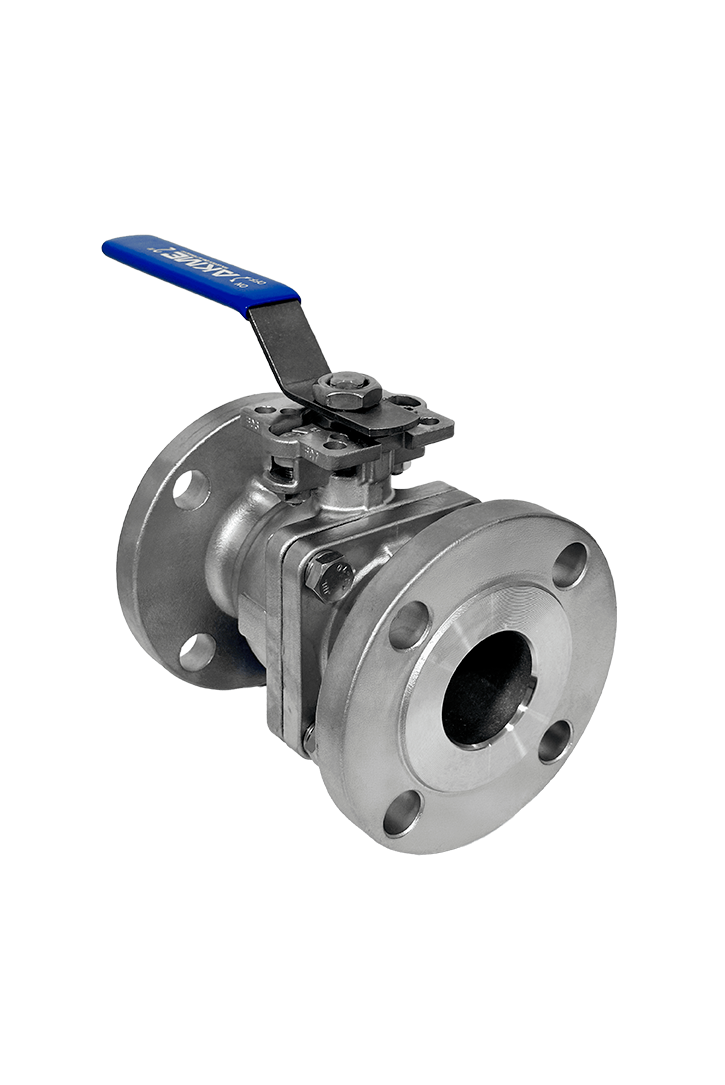 Ilustração Válvula Esfera Bipartida Com Flange 150LBS